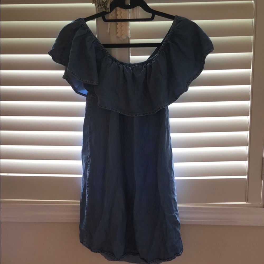 XXI Chambray flounce dress